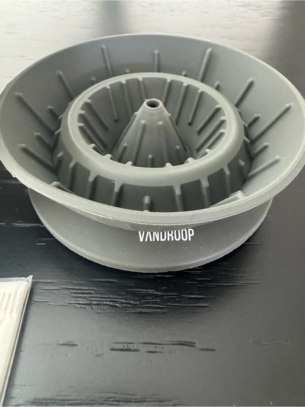 VANDROOP V60 Collapsible Silicone Coffee Dripper Pour Over 1-2 Cup Gray New